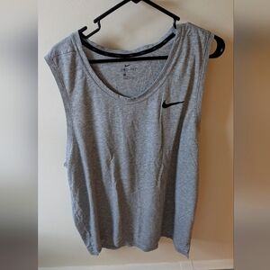 Nike mens Grey Muscle T-shirt Size XL